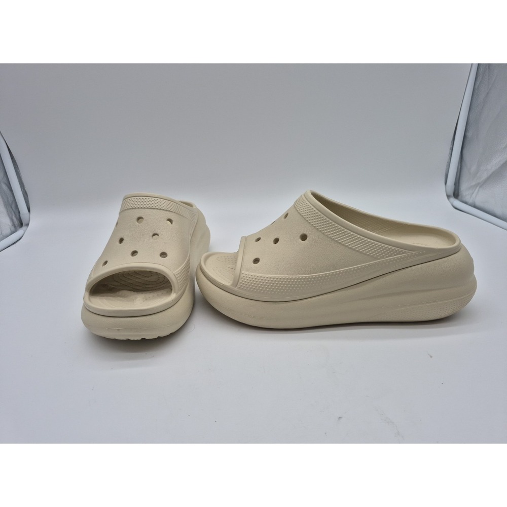 Crocs Crush Slide Bone Unisex Platform Sandals Women's 10 / Men's 8
